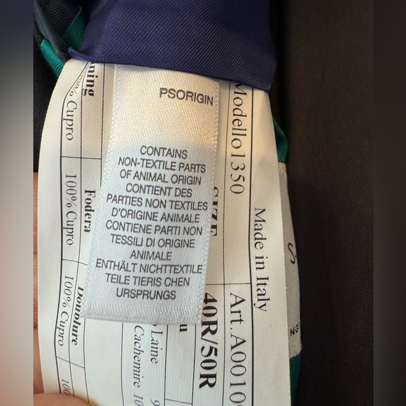 Paul Smith Kensington Fit Navy 2 Button Blazer- Size US 40R - Picture 6 of 15